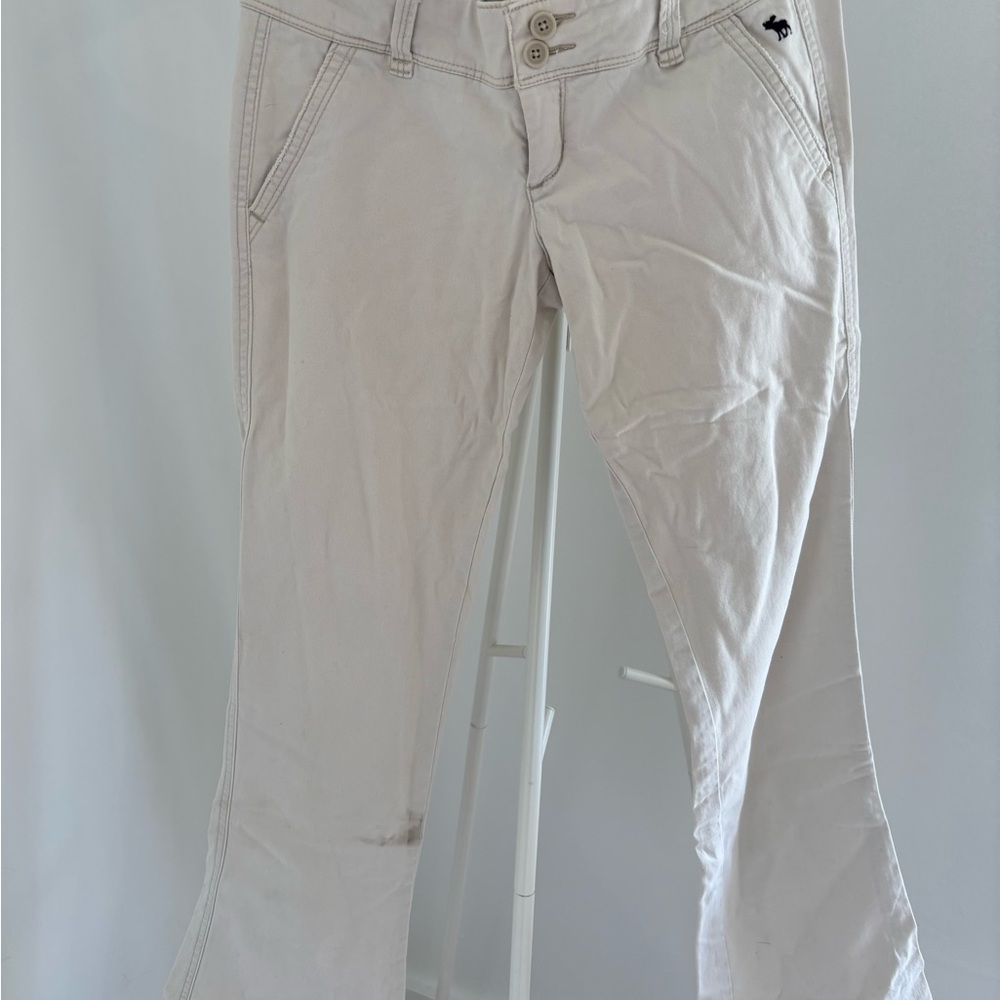 Beige Flared Pants